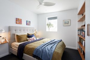 Girl's bedroom - custom bedhead