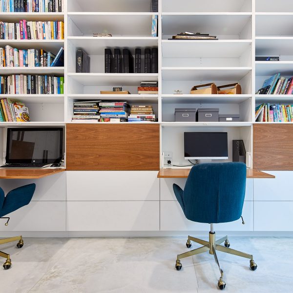 Home office with five desks