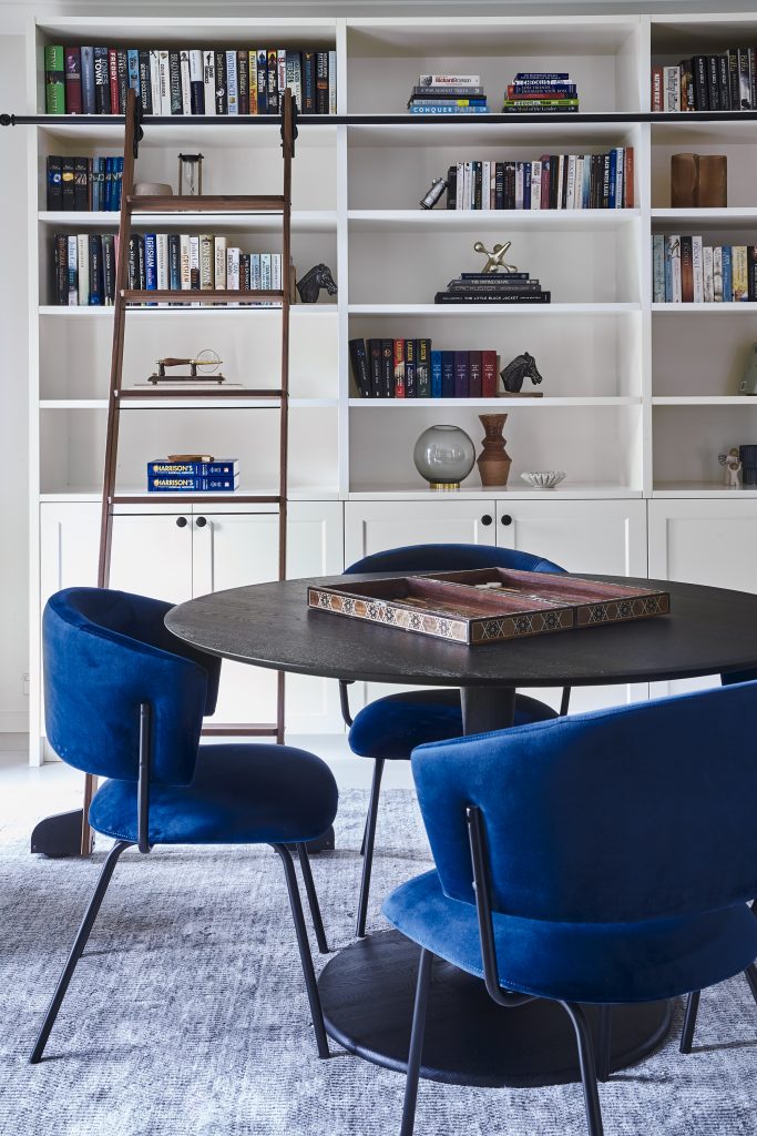 bookcase with library ladder