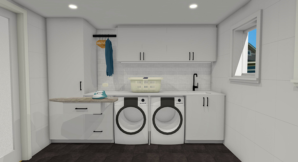 Laundry 3D rendering by INSIDESIGN