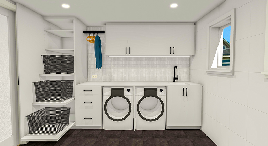 Laundry 3D rendering by INSIDESIGN