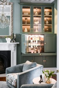 Cocktail cabinet and bookcase