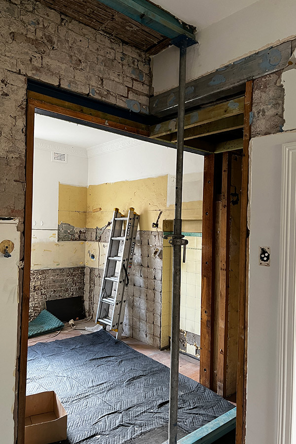 before photo of marrickville kitchen renovations