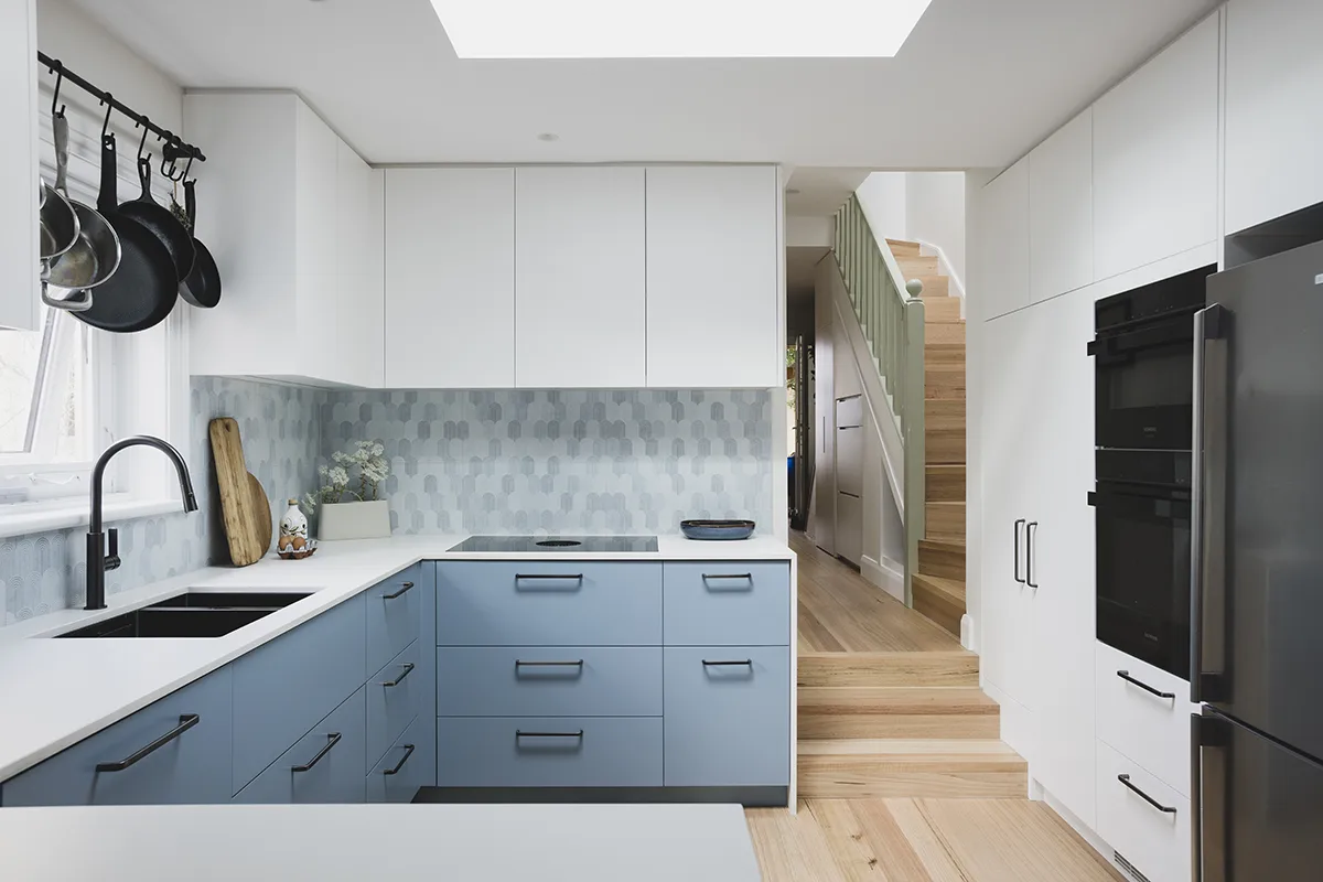 marrickville kitchen before renovation and adjoining office
